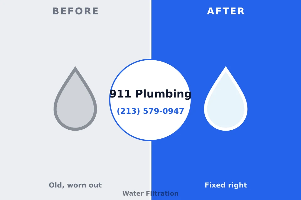 Before and after: plumbing repair Kenansville, NC